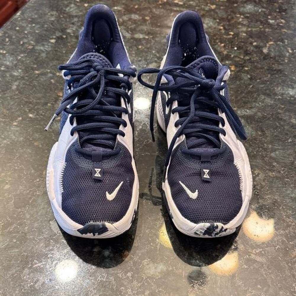 Nike PG 5 Unisex Basketball Shoes College Navy/White Size M 6/ W 7.5
